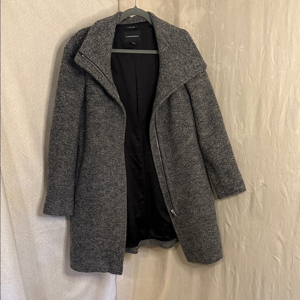 Club Monaco Charcoal Teddy Jacket